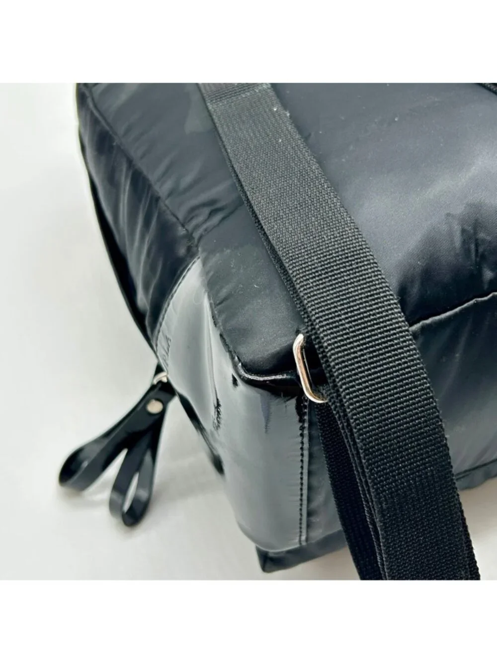 Furla Black Nylon Mini Backpack